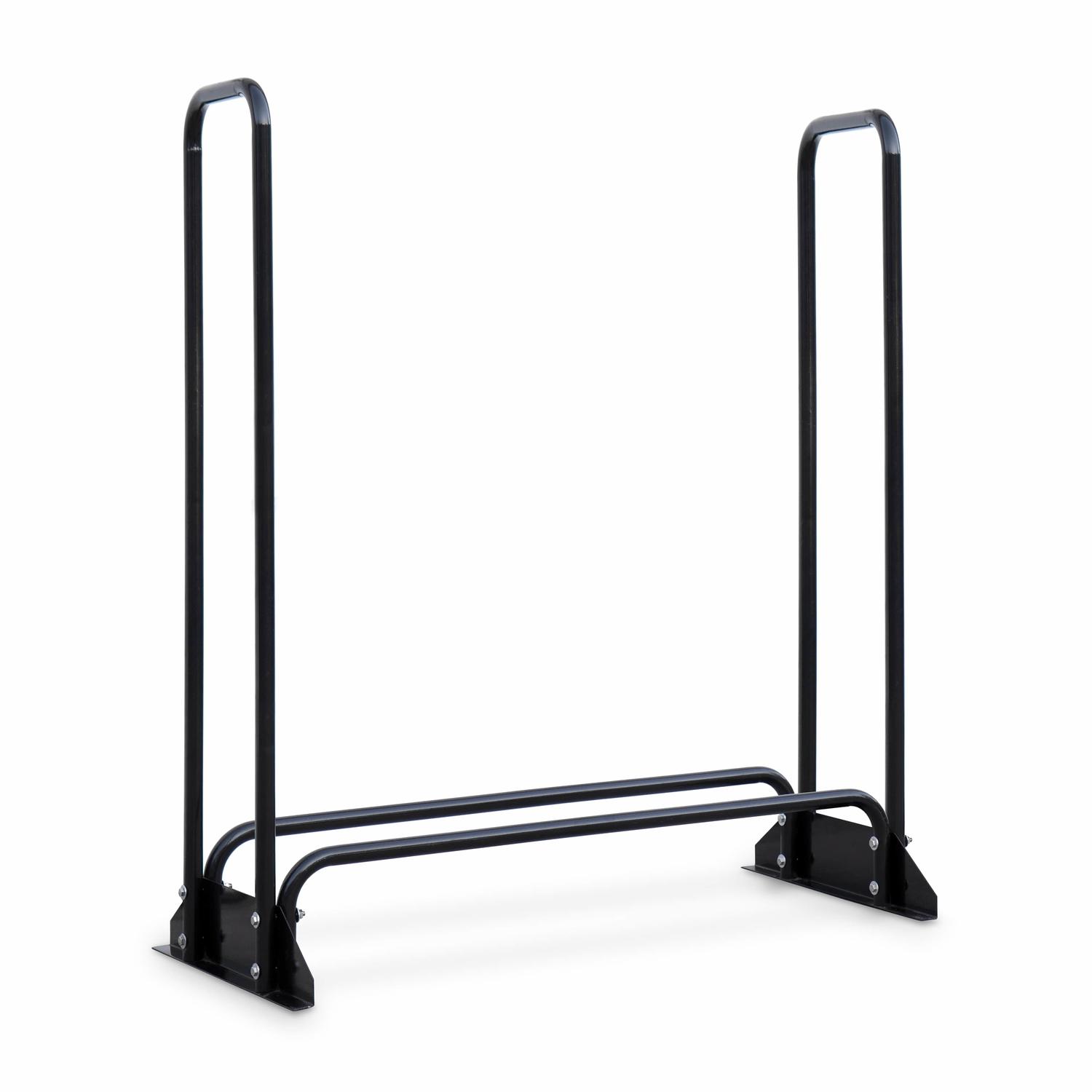 Champion Black Powder Coated Steel Log Rack Sansujyuku sansujyuku.com