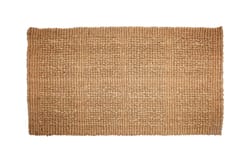 J & M Home Fashions 24 in. W X 14 in. L Beige Door Mat