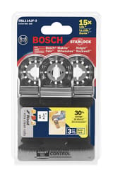 Bosch Starlock 1-1/4 in. X 4 in. L Bi-Metal Plunge Blade 3 pk