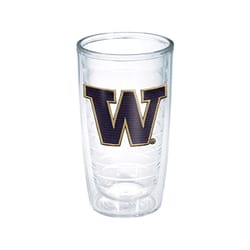 Tervis Collegiate 16 oz Clear BPA Free Washington University Tumbler