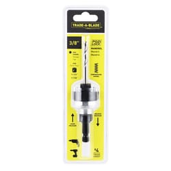 Trade A Blade Pozi-Lock 3/8 in. Spring-loaded Hole Saw Mandrel 1/4 in. Hex 1 pc