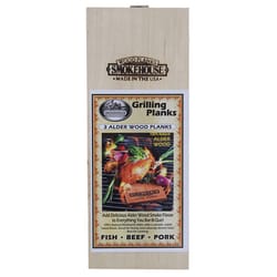 Smokehouse Alder Wood Grilling Plank 14.5 in. L X 5.5 in. W 3 pk