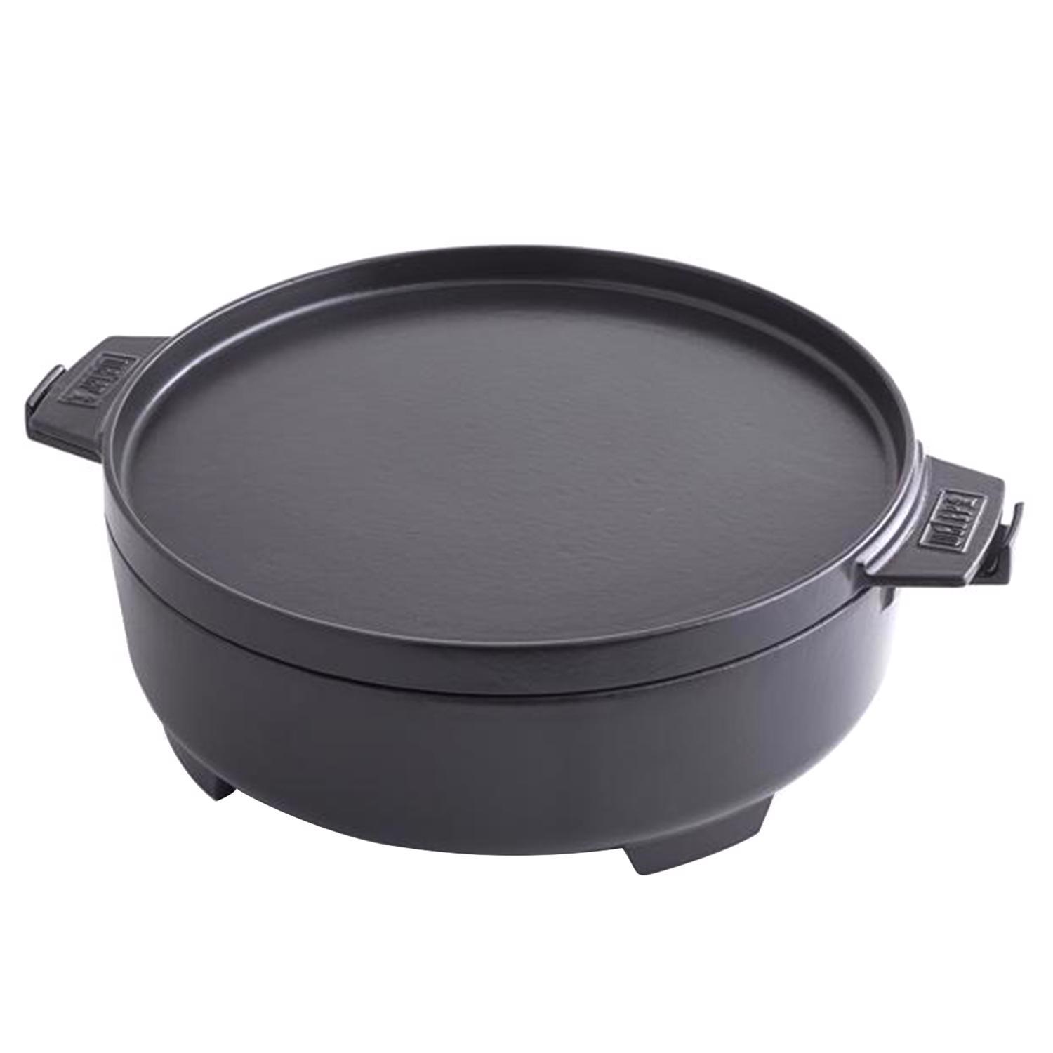 Weber Cast Iron/Porcelain Dutch Oven 7 qt 4.83 in. L X 16.68 in. W 1 pc Uae Electronic uaeelectronic.com