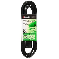 Southwire Indoor or Outdoor 8 ft. L Black Extension Cord 16/3