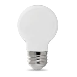 Feit Enhance G16.5 E26 (Medium) Filament LED Bulb Daylight 60 Watt Equivalence 2 pk