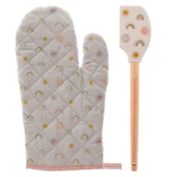 Karma Cotton/Wood OVEN MIT & SPATULA