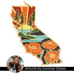 Totally Bamboo Summer Stokes 11 in. L X 14.25 in. W X 0.63 in. Bamboo California Serving & Cutting B