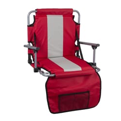 Stansport 1-Position Red Stadium Chair