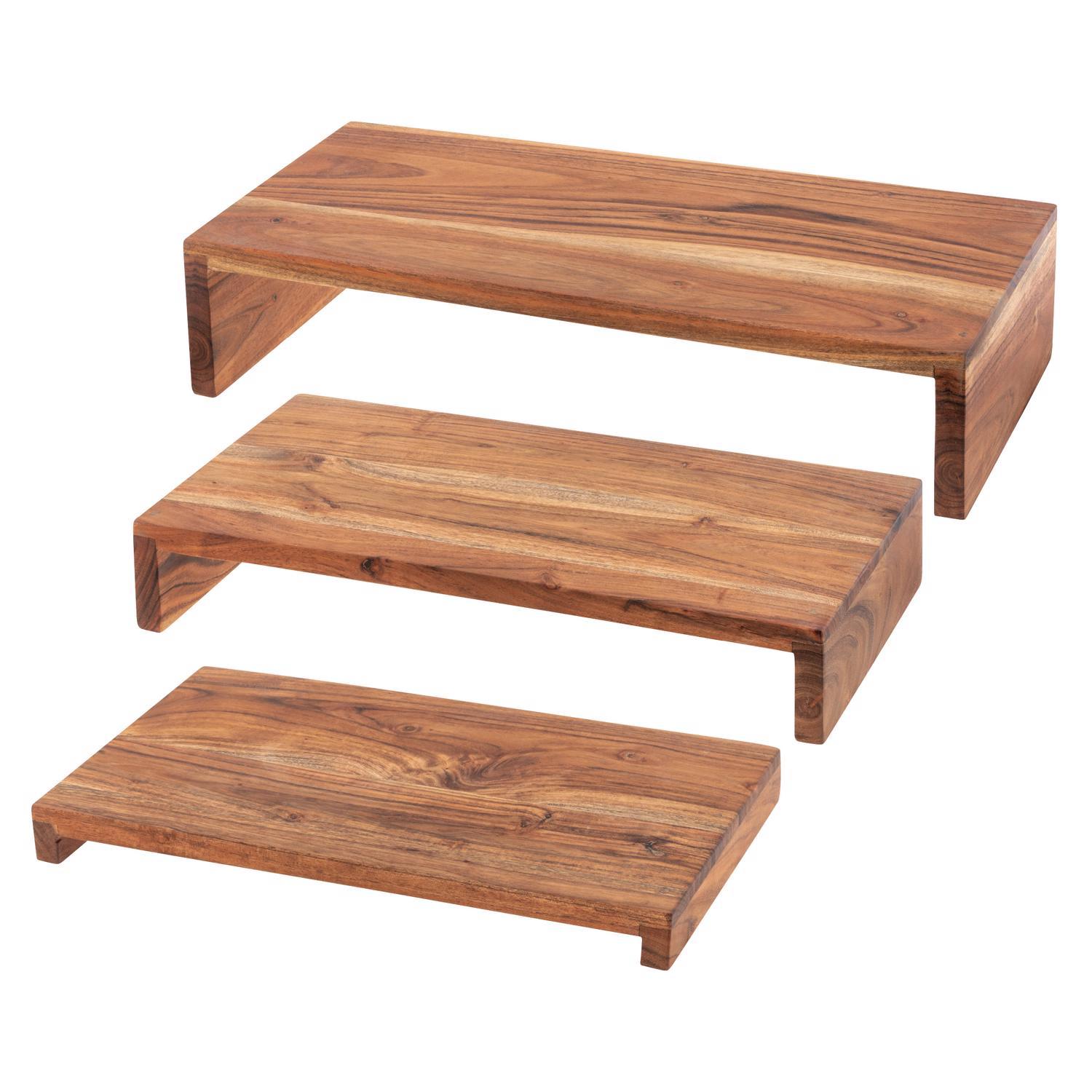 Karma Gifts Natural Wood Nesting Riser Sansujyuku sansujyuku.com