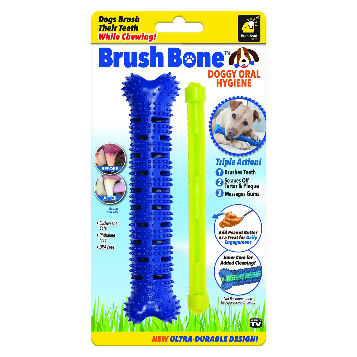 BulbHead Brush Bone Dog Self Brushing Toothbrush 1 pk - Ace Hardware