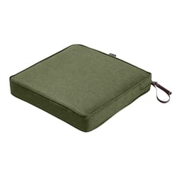 Classic Accessories Heather Fern Green Polyester Seat Cushion 3 in. H X 19 in. W X 19 in. L