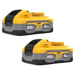 DeWalt 20V MAX XR POWERSTACK DCBP520-2 5 Ah Lithium-Ion Battery 2 pc