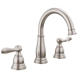 Delta Windemere Brushed Nickel Traditional Widespread Bathroom Sink Faucet 8 in.