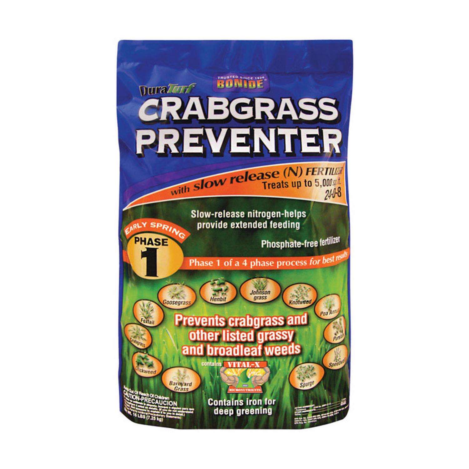 Bonide DuraTurf Crabgrass Preventer Lawn Fertilizer For All Grasses 5000 sq ft Ace Hardware