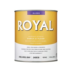 Royal Gloss Steel Wool Gray Porch & Floor Alkyd Enamel 1 qt