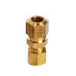 ATC 5/16 in. Compression 1/4 in. D Compression Yellow Brass Union