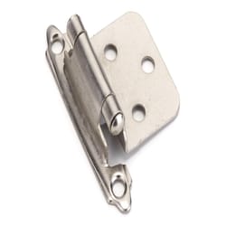 Richelieu 1.86 in. W X 2.76 in. L Silver Steel Self-Closing Cabinet Hinge 2 pk