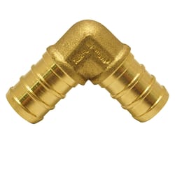 Apollo 1/2 in. PEX Barb in to X 1/2 in. D Barb Brass 90 Degree Elbow