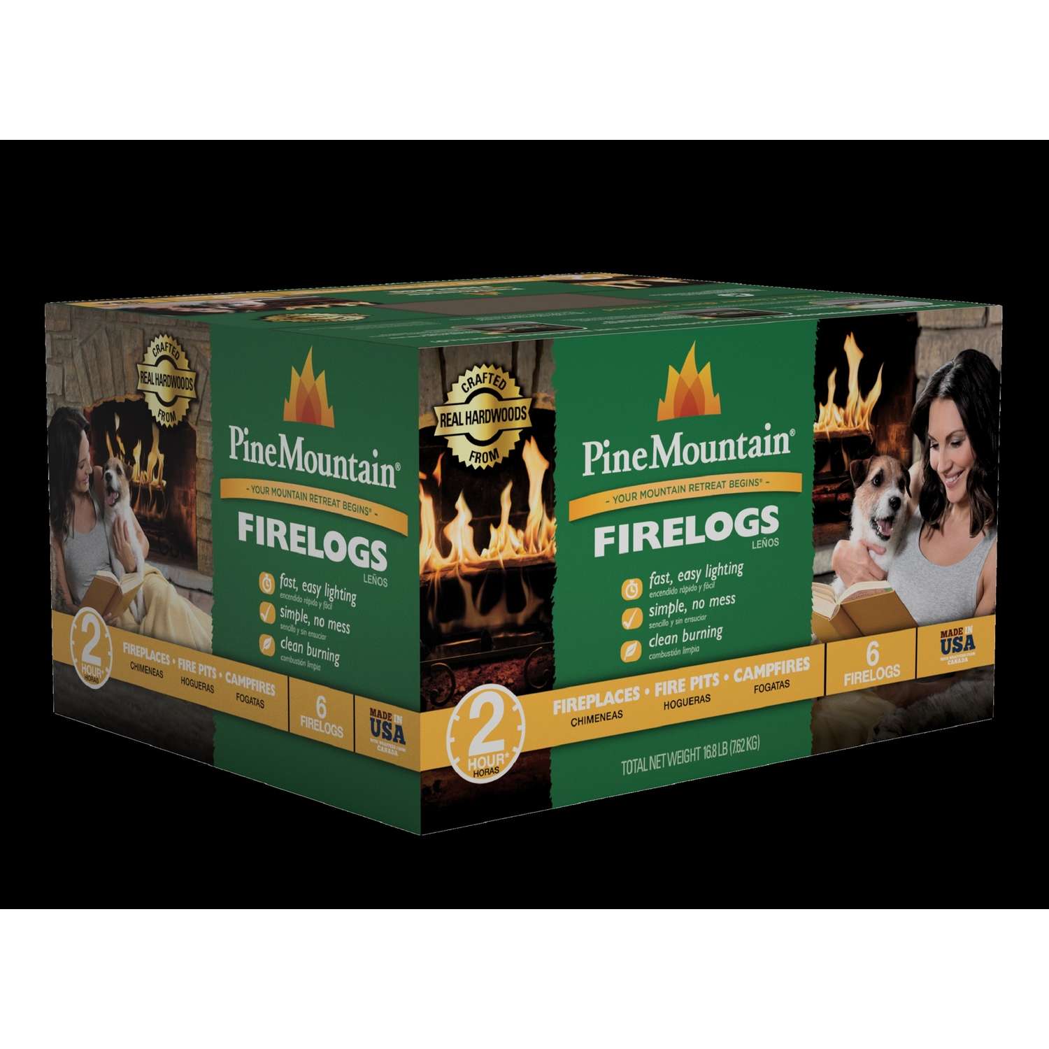 Pine Mountain Fire Log 6 pk Ace Hardware