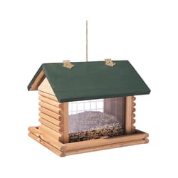 North States Wild Bird 10 lb Wood Hopper Bird Feeder 2 ports