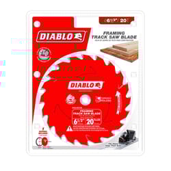 Diablo James Hardie 6-1/2 in. D X 20 mm Polycrystalline Diamond Track Saw Blade 4 teeth 1 pk