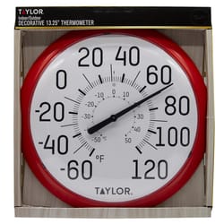 Taylor Dial Thermometer Plastic Red