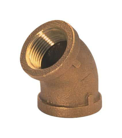 JMF Company 1-1/2 in. FPT X 1-1/2 in. D FPT Red Brass 45 Degree Elbow