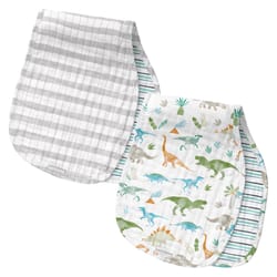 Stephen Joseph Dino Muslin Burp Cloths Cotton 2 pk