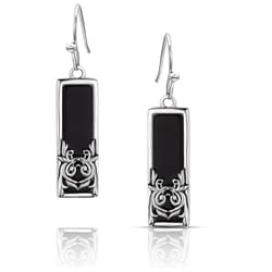 Montana Silversmiths Women's Majestic Twilight Onyx Black/Silver Earrings