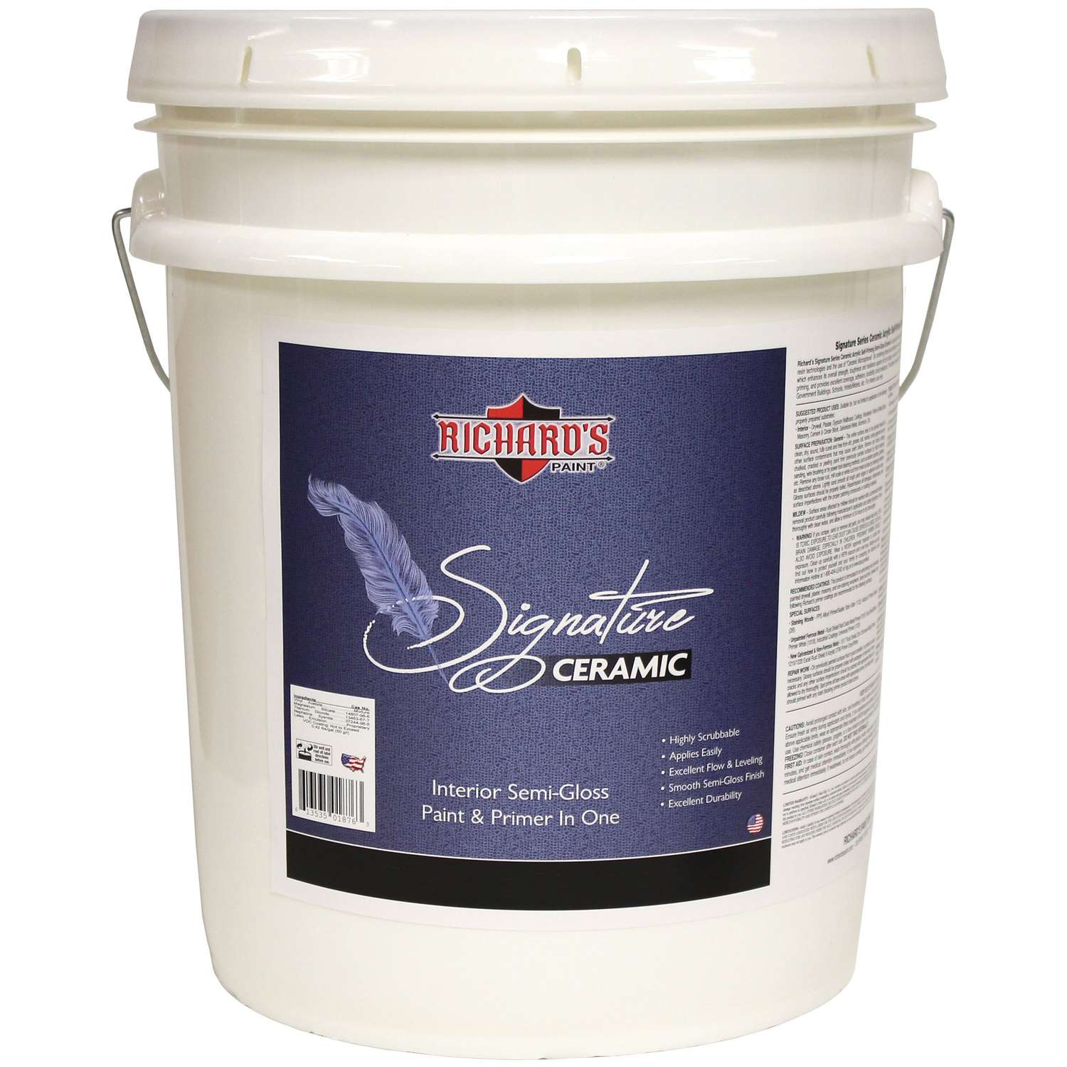 Richard's Paint Signature Series Plus SemiGloss White WaterBased