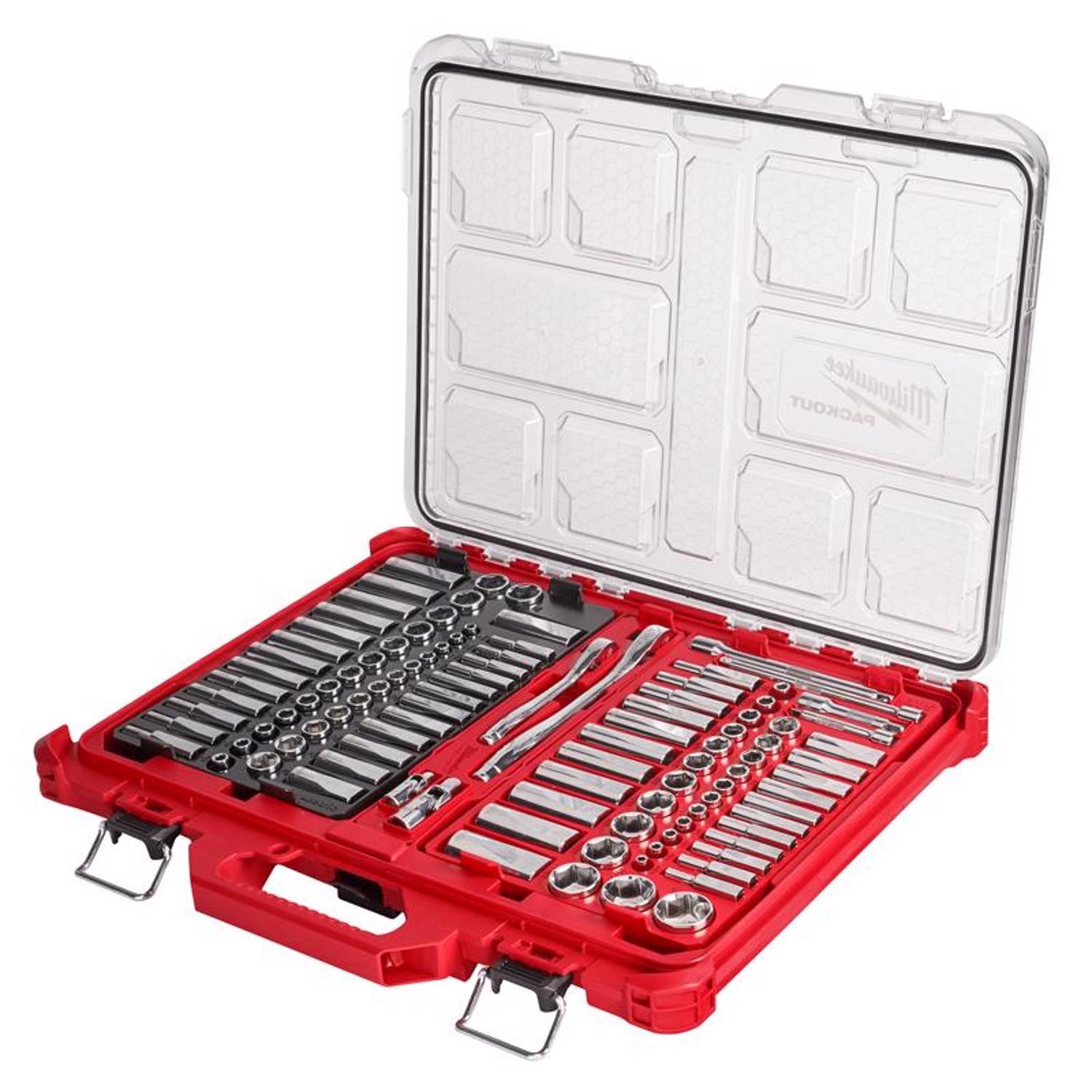 Milwaukee PACKOUT 22 in. Modular 2-Drawer Tool Box Black/Red - Ace Hardware