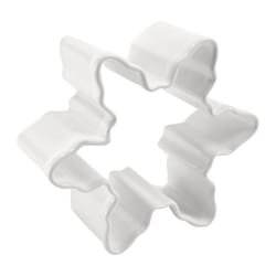 R&M International Corp 2 in. L Snowflake Cookie Cutter White 1 pc