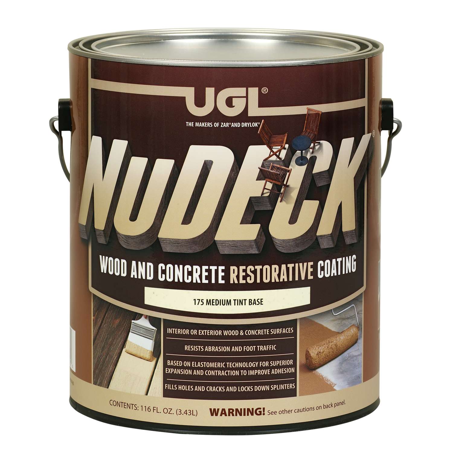 UGL NuDECK Flat Medium Tint Base Mid Tone Base Floor and Patio Coating