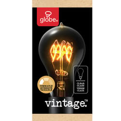 Globe Electric 60 W A19 Vintage Incandescent Bulb E26 (Medium) Amber 1 pk