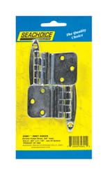 Seachoice Chrome-Plated Brass 2-3/4 in. L X 2-1/8 in. W Inset Hinges 2 pk