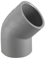 Charlotte Pipe Schedule 80 1/2 in. Slip X 1/2 in. D Slip PVC 45 Degree Elbow