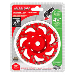 Diablo 4-1/2 in. D X 5/8-11 in. Masonry Cup Wheel