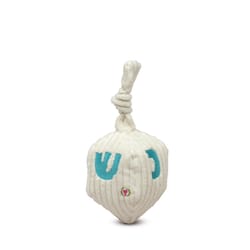 Allure Pet Huggle Hounds White Plush Oh Dreidel Dog Toy Small 1 pk