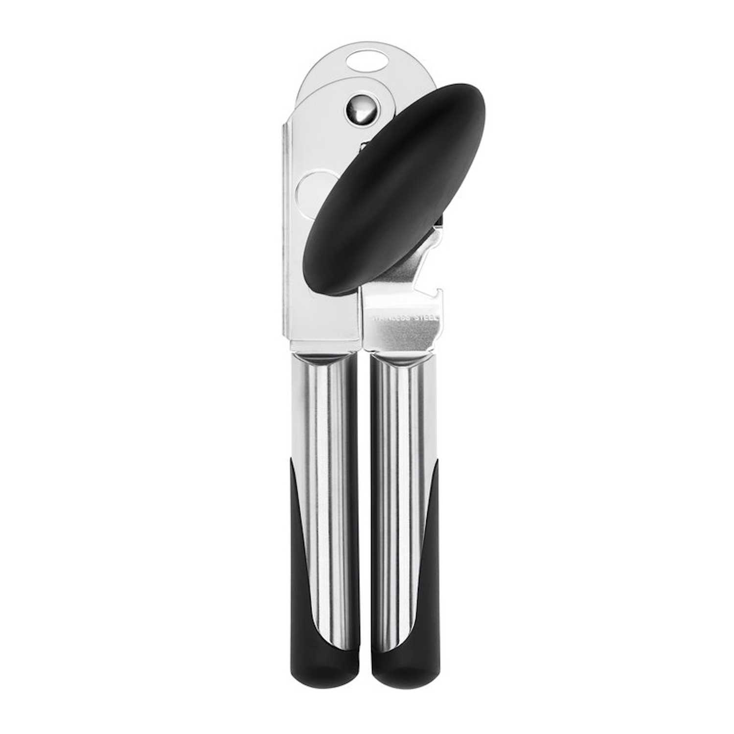 OXO Satin Nickel Stainless Steel Manual Can Opener Black/Silver Ace