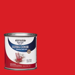 Rust-Oleum Painters Touch Apple Red Water-Based Ultra Cover Paint Exterior and Interior 8 oz