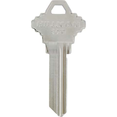 HILLMAN Traditional Silver House/Office Key Blank 125 SC10 Single