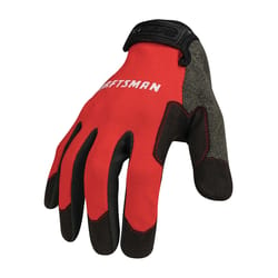 Craftsman L Polyester Black/Red Gloves
