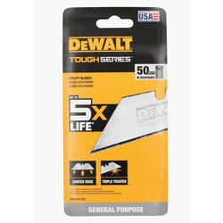 DeWalt Toughseries High Carbon Steel Induction Treated Utility Blade 2.12 in. L 50 pk