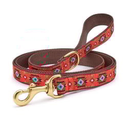 Up Country Brown/Orange Sedona Nylon Dog Leash