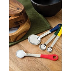 Fox Run Stainless Steel Silver Measuring Spoon Set