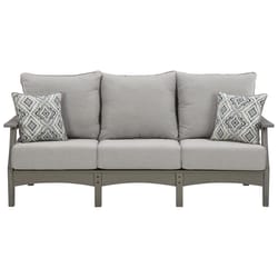 Signature Design by Ashley Visola Gray HDPE Frame Conversation Sofa Gray