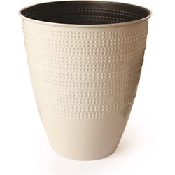 Robert Allen Dunbar Venti 14 in. W Metal Planter Cream White