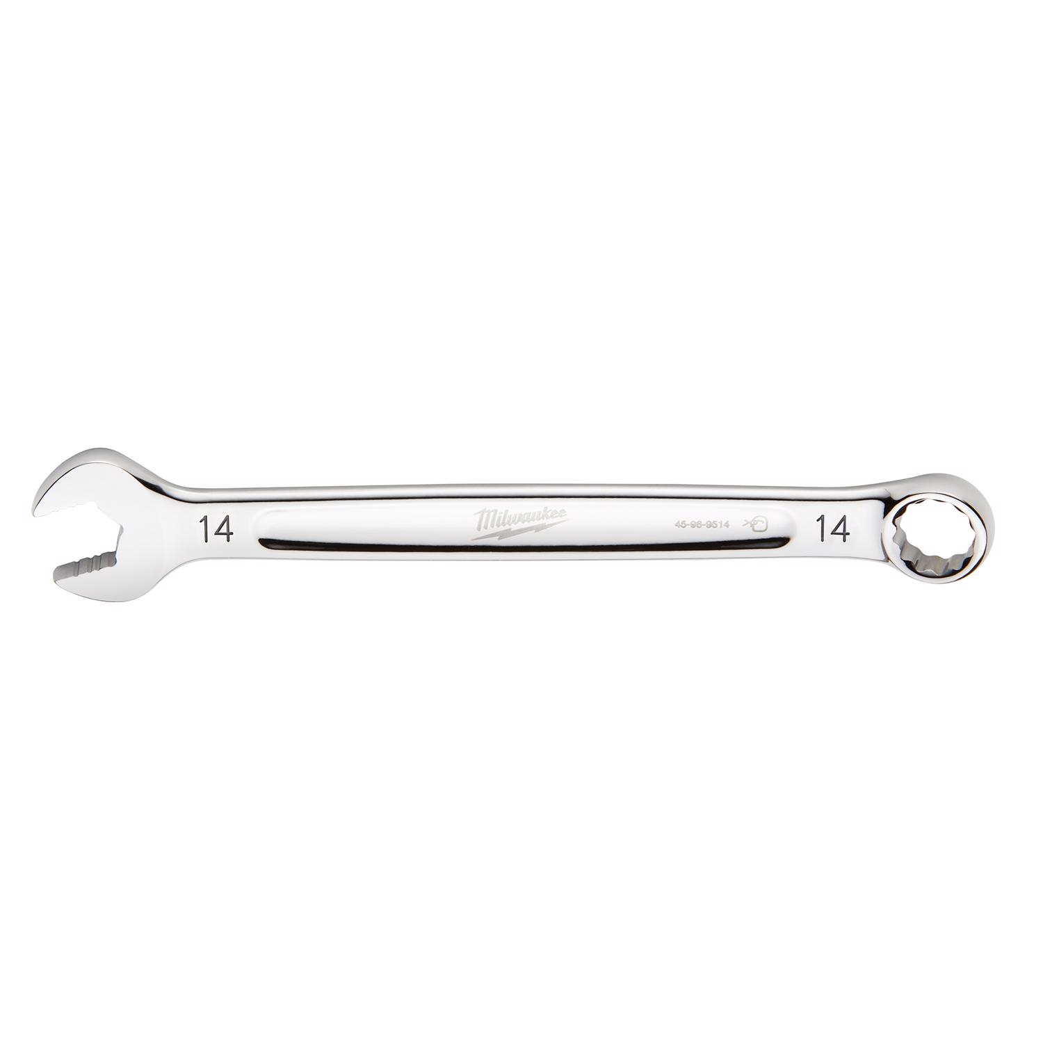 Milwaukee Max Bite 14 mm 6 and 12 Point Metric Combination Wrench 1.25 in. L 1 pc