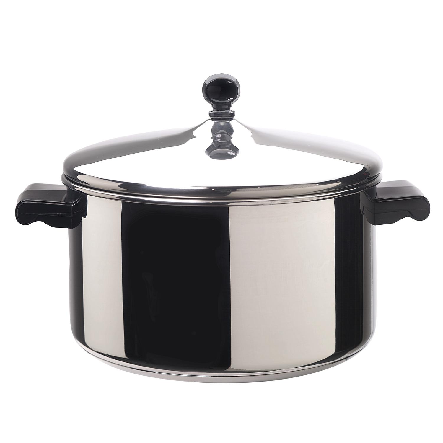 Farberware Stainless Steel Stockpot 6 qt Gray Sansujyuku sansujyuku.com