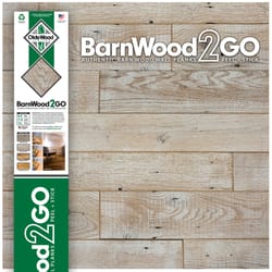 OldeWood Limited BarnWood2GO 5/16 in. H X 48 in. L Weathered White Wood Wall Plank